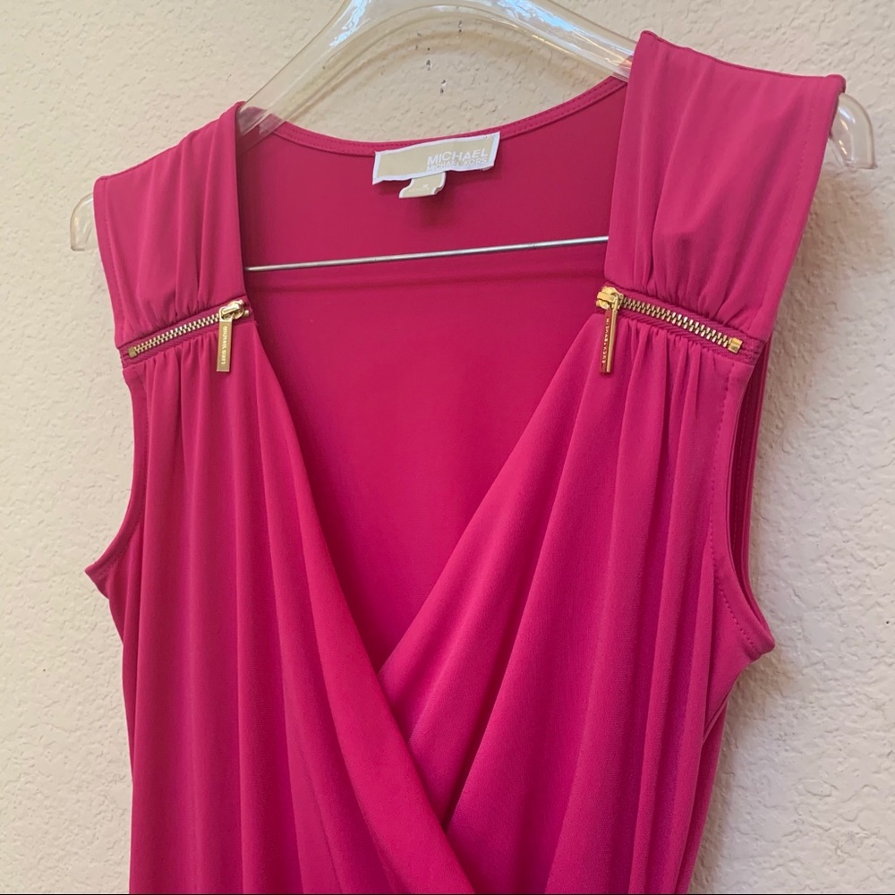 MICHAEL Michael Kors Pink Zipper Shoulder Dress B19/3 - Picture 5 of 11